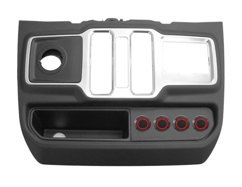 Jeep JL/JT 4 Switch Housing <br> 16mm Round Switches <br> (Switches Not Included)